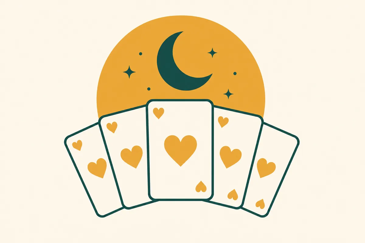Icon representing the shooting-the-moon rule in Hearts