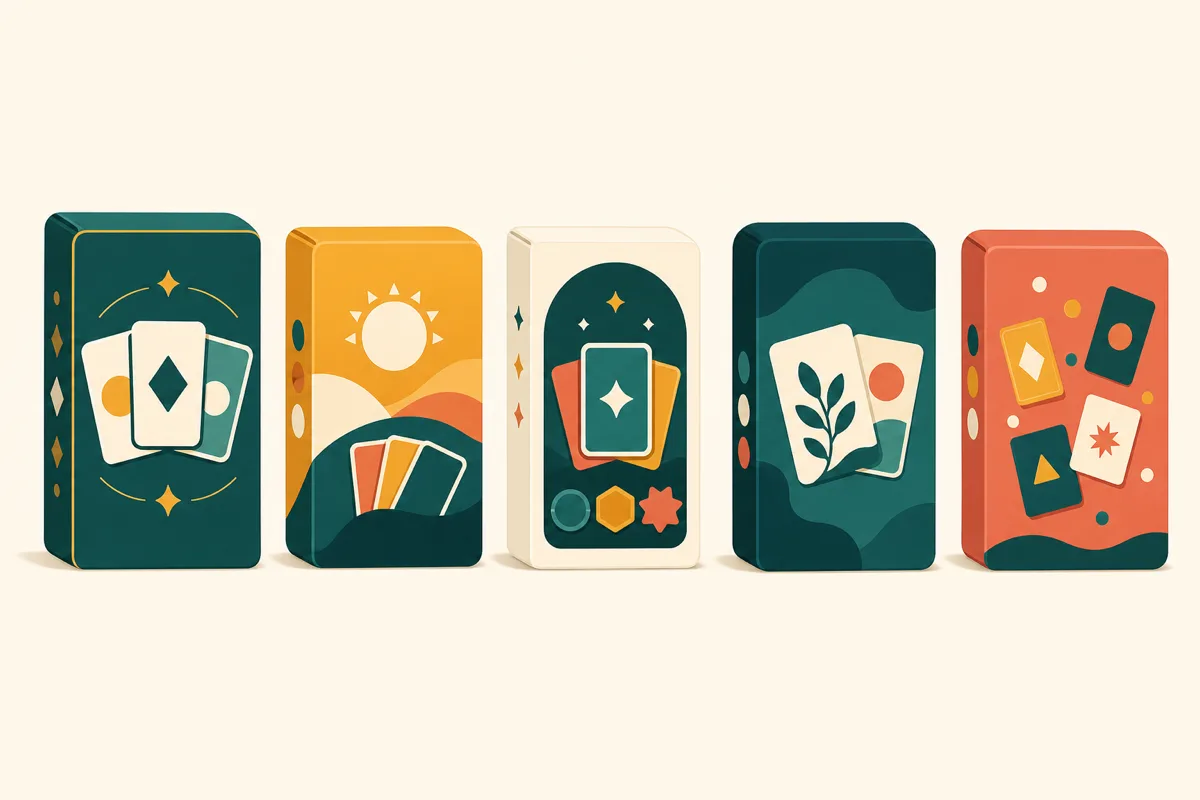 Icons representing five different Uno spin-off games